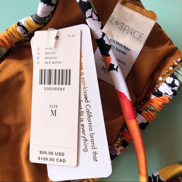 Anthropologie L Space Teri Sungazer Bikini Top - Picture 8 of 8